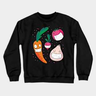 Face Mask Funny Veggies Crewneck Sweatshirt